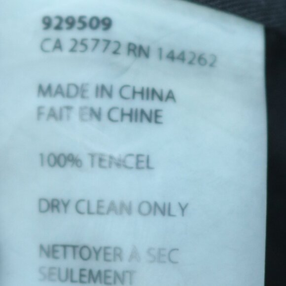 DEX for Anthropologie Black Tencel Lightweight Moto Motorcycle Jacket Sz LARGE - Picture 7 of 7